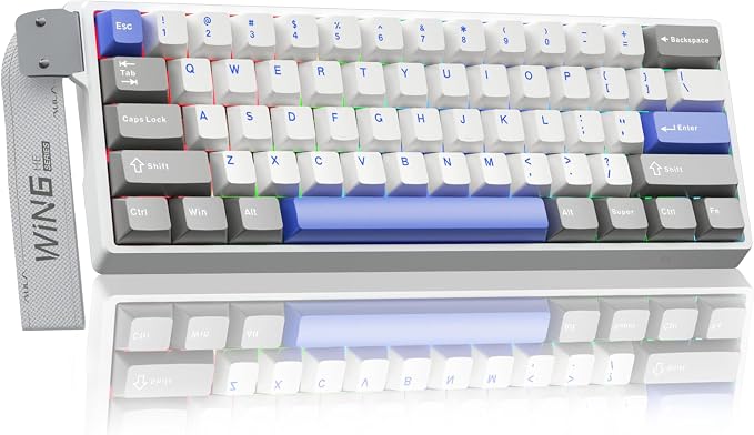 AULA WIN60 HE MAX - 60% Mechanical Gaming Keyboard Wired, Hall Effect Magnetic Switches Hot Swappable, Adjustable Actuation Rapid Trigger Mode, 8000 Hz Polling Rate, 60 Percent Keyboard Compact Design
