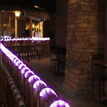 200ft LED Rope Lights Outdoor, 1440 LED Flexible Tube Lights with 8 Modes, Waterproof LED Rope Lighting for Outside, Garden, Patio, Bedroom, Party, Pool, Fences, Indoor Outdoor Decoration (Purple)