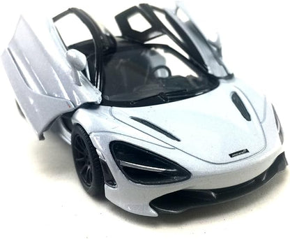 KiNSMART McLaren 720s White 5 Inch 1:36 Scale Die Cast Metal Model Toy Super Sports Car