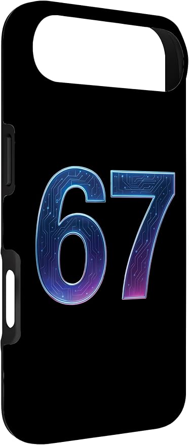 67 Meme Ai Quantum Number 67th Six Seven Tech Digital Future Case for iPhone Air