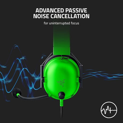 Razer BlackShark V2 X Gaming Headset, 3.5mm Audio Jack, Green