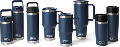 YETI Rambler 20 oz Travel Mug with Flip Straw Lid – Stainless Steel, Vacuum Insulated, Leakproof, Cup Holder Friendly, Cape Taupe