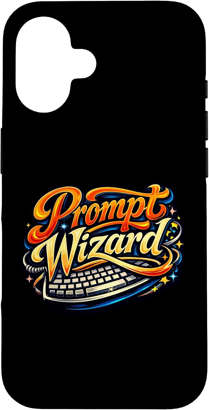 Prompt Wizard AI Retro Keyboard Case for iPhone 16
