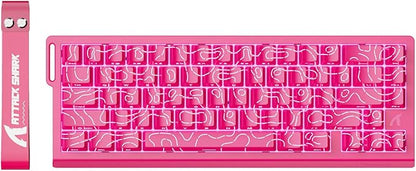 ATTACK SHARK X68HE RT Mechanical Gaming Keyboard 60% Wired TKL-Rose Contour | Adjustable Actuation,Hall Effect Magnetic Switch,8KHz Polling Rate,RGB Backlit,Top Mount,Side Printed Keycap for PC Mac Gamer