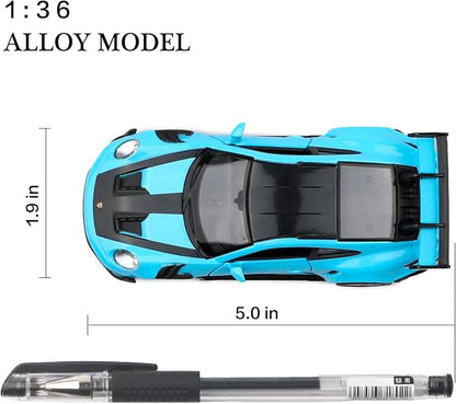 TOKAXI 1/36 Scale Porsche 911 GT3 RS Diecast Car Models,Pull Back Vehicles Porsche 911 GT3 RS Toy Car,Cars Gifts for Boys Girls