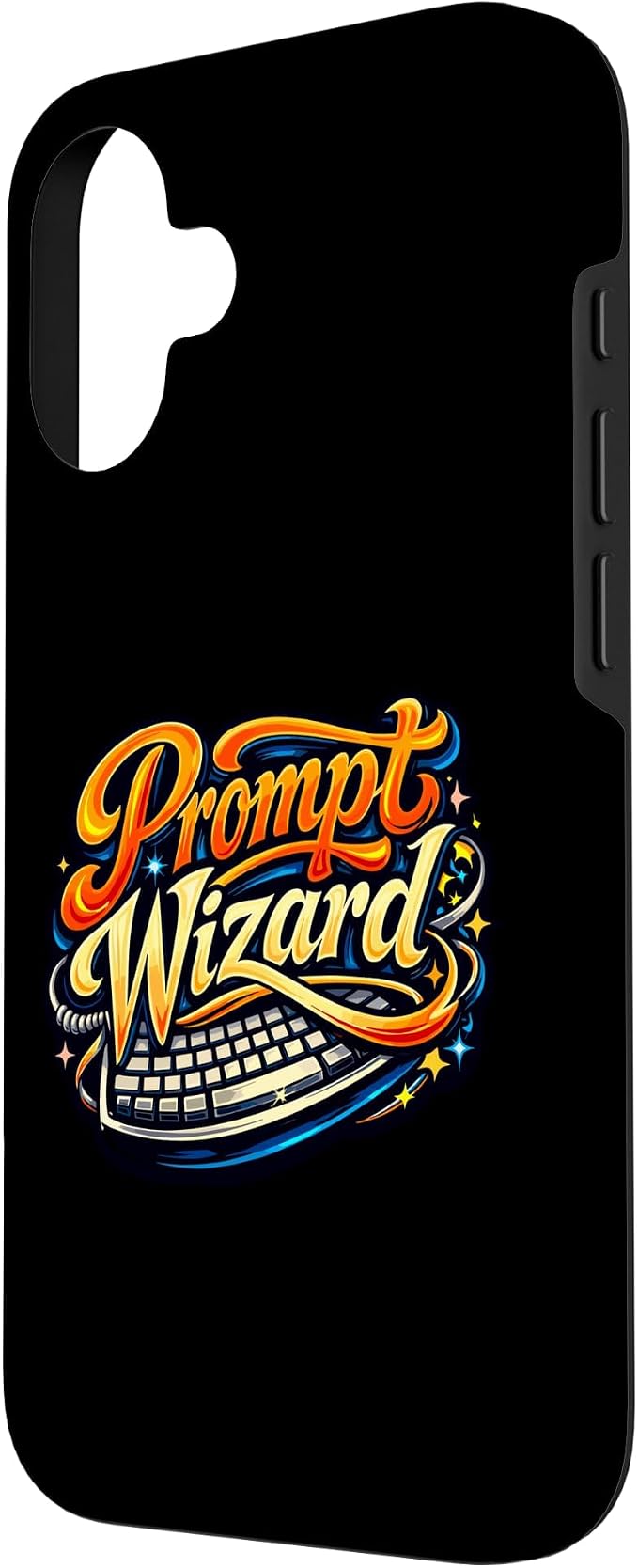 Prompt Wizard AI Retro Keyboard Case for iPhone 16