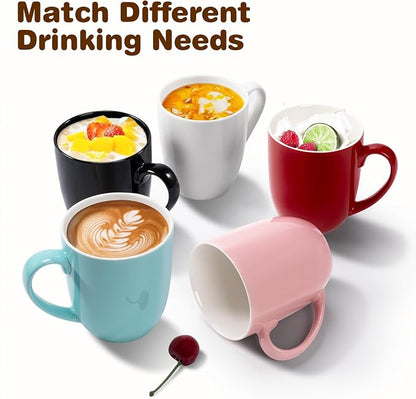 Urbanstrive 16 oz Large Coffee Mug with Handle Tea Cup Novelty Coffee Cup Idea Gift for Men Women Office Work (Yellow)