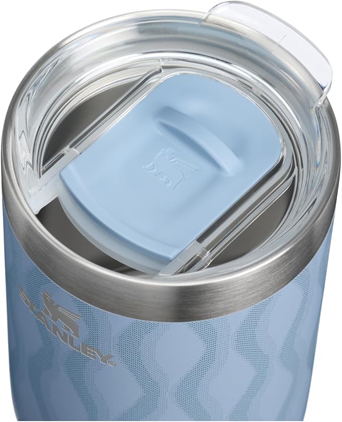 STANLEY Everyday Camp Cup 12 oz | Drink Through Lid | Cup for Coffee, Tea and Drinks | Insulated Stainless Steel | BPA-Free | Slate Blue Drift