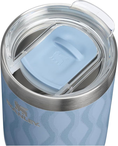 STANLEY Everyday Camp Cup 12 oz | Drink Through Lid | Cup for Coffee, Tea and Drinks | Insulated Stainless Steel | BPA-Free | Slate Blue Drift