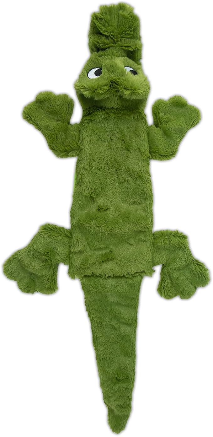 Best Pet Supplies Squeaky Dog Toys with Soft Durable Fabric for Small, Medium and Large Pets Interactive Toy for Indoor Play, Supports Active Biting and Play - Alligator, Large