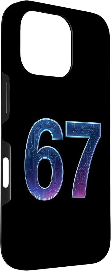67 Meme Ai Quantum Number 67th Six Seven Tech Digital Future Case for iPhone 16 Pro