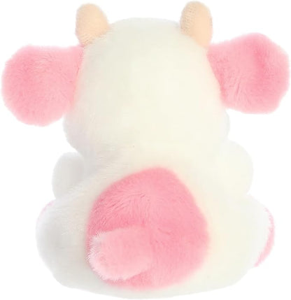 Aurora® Adorable Palm Pals™ Belle Strawberry Cow™ Stuffed Animal - Fun Collectible Plush for Kids and Adult Collectors - Perfect for Decorating Rooms and Birthday Gifts - Pink 6 Inches