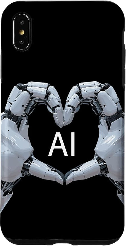 iPhone XS Max Love AI, Artificial Intelligence, robot hands Case