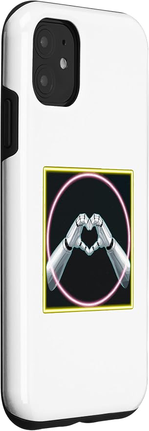 iPhone 11 Hand Heart AI Robot | Hands Robot Shirt Case