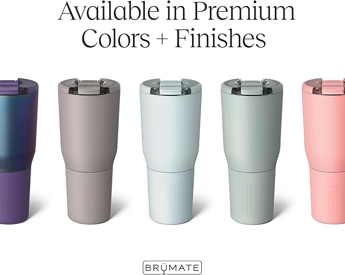 BrüMate Nav 35oz 100% Leak Proof Insulated Travel Tumbler with Magnetic BevLock™ Lid - Double Wall Cup-Holder Friendly Stainless Steel Mug (Eclipse)