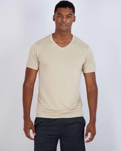 5 Pack Men's Dry Fit V Neck Gym Workout T Shirts Athletic Moisture Wicking | Cooling, Quick Dry, Breathable, Short Sleeve, Exercise, Cycling, Sports, Outdoor, Fitness, Golf, Crossfit, Hiking, Tennis