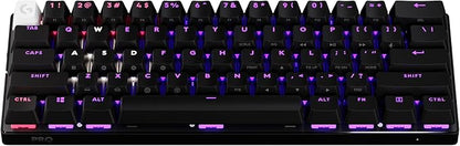 Logitech G PRO X 60% Wireless Gaming Keyboard (Linear Optical) - Black | Ultra Compact TKL 60%, Windows PC, LIGHTSYNC RGB, Dual-Shot PBT Keycaps, GX Optical Linear Switches