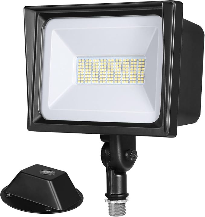 DEWENWILS 65W LED Flood Light Outdoor with Knuckle Mount, 6670 LM Super Bright IP65 Waterproof LED Security Flood Light, 5000K Daylight for Landscape, Garden, Yard, Garage,Driveway UL Listed