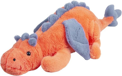 ARELUX Giant 50in 3Lb Big Orange Dragon Large Stuffed Animals Cute Plush Toy Fuzzy Jumbo Dinosaur Pillow Plushies with Wings Cuddly Soft Pterosaur Plushie for Friends Family Member