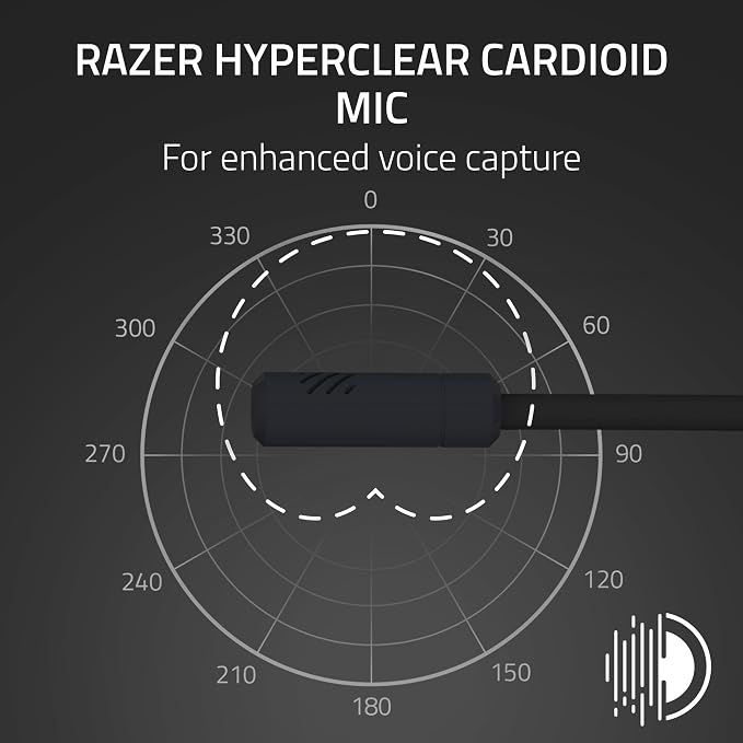 Razer Kraken Kitty V3 X Wired Gaming Headset, Kitty Ears, Black | HyperClear Cardioid Mic, 40 mm Drivers, 7.1 Surround Sound, Comfy Ear Cushions, Cross-Platform via 3.5mm PC, PS5, Xbox
