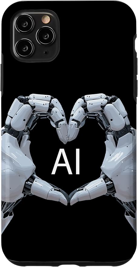 iPhone 11 Pro Max Love AI, Artificial Intelligence, robot hands Case