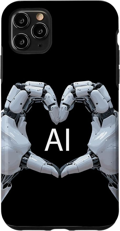 iPhone 11 Pro Max Love AI, Artificial Intelligence, robot hands Case