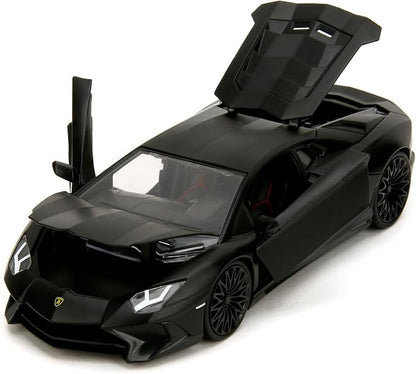 Jada Fast & Furious Shaw's Lamborghini Aventador SV – Die-Cast Vehicle, Opening Doors, Hood & Trunk, 1:24 Scale