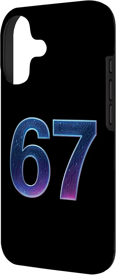 67 Meme Ai Quantum Number 67th Six Seven Tech Digital Future Case for iPhone 17