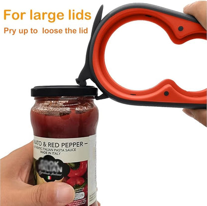 Otstar Jar Opener & Bottle Opener for Seniors with Arthritis, Weak Hands | Adjustable Lid Opener Effortlessly Opens Jars, Bottles & Pop-Top Cans, Great for Senior Parents, Grandparents, or Loved Ones