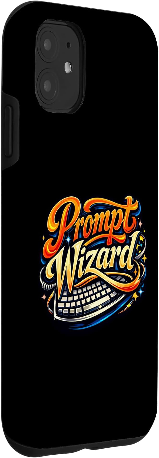 Prompt Wizard AI Retro Keyboard Case for iPhone 11