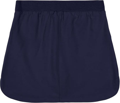 Nautica girls School Uniform Pull-on Scooter Skirt With Undershorts, Knit Waistband & Functional Pockets