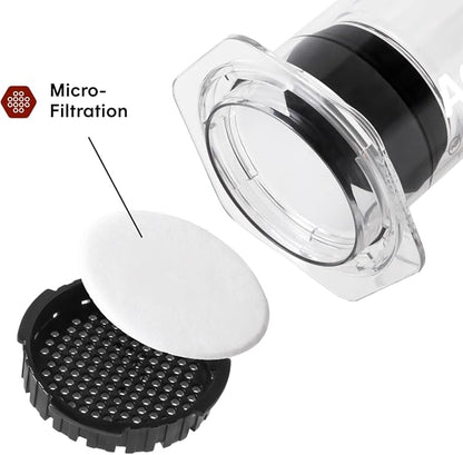 AeroPress Clear XL Coffee Press, French Press, Pour-Over & Espresso Style | All-in-One Large Manual Brewer, 2 Min Brew for Less Bitterness, More Flavor, Portable Coffee Maker, Travel & Camping