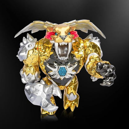 MrBeast Lab Apex Beast Panther Collector Figure, 6.25" Tall, with Extreme Detailing, Premium Packaging, 13 Points of Articulation and Chomp Jaw - Styles May Vary