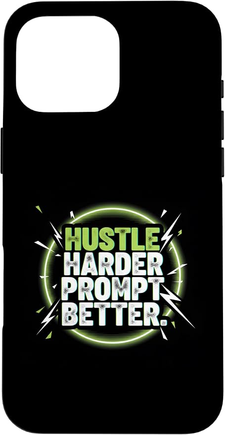 Hustle Harder Prompt Better AI Artificial Intelligence Case for iPhone 16 Pro Max