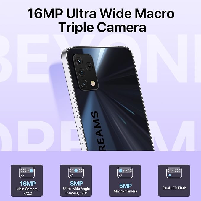 UMIDIGI A11S Unlocked Cell Phone, 6.53" FHD Full View Screen, 5150mAh Battery Android 11 Smartphone with Dual SIM (4G LTE)
