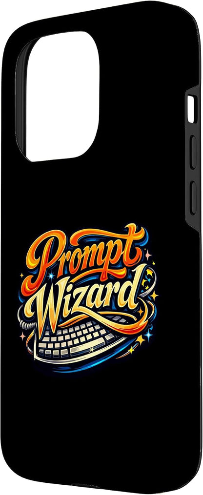 Prompt Wizard AI Retro Keyboard Case for iPhone 15 Pro