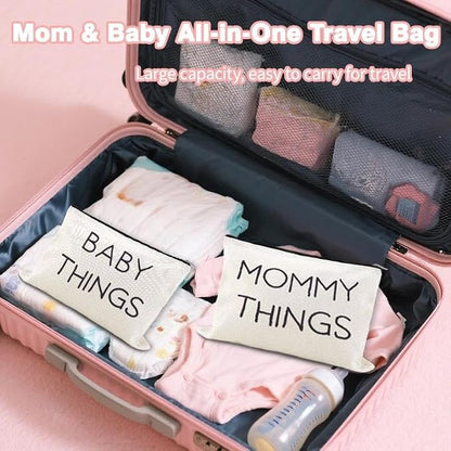 Mommy Things Baby Things Pouch Bags Stuff for Mom After Having a Baby Bag Gift New Mother Gifts After Giving Birth Pregnancy Essentials for Expecting Mom Gift Bag Mommy to Be Postpartum Mama Pouch
