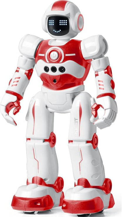 Robot Toys for Kids,Programmable Remote Control Smart Walking Dancing Robot Toy with Gesture & Sensing for Age 4 5 6 7 8 9 10 Year Old Boys Girls for Birthday Present,Red