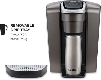 Keurig K-Elite Single Serve K-Cup Pod Coffee Maker, with Strength and Temperature Control, Iced Coffee Capability, 8 to 12oz Brew Size, Programmable, Brushed Slate