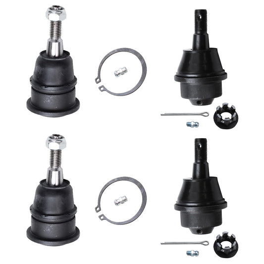 Detroit Axle - 4 Front Ball Joints for Chevy GMC Silverado Sierra Avalanche Suburban Yukon XL 2500 3500 HD Hummer H2 Upper and L