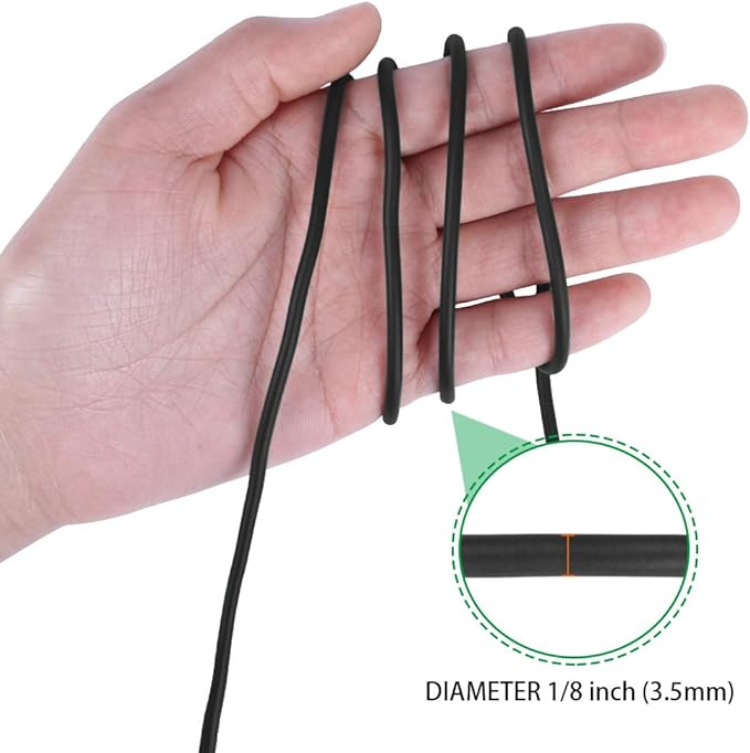 Tenn Well Garden Ties, 52 Feet 3.5mm Soft Garden Wire, Plant Twist Ties for Climbing Plants, Tomatoes, Climbing Roses, Trellises (2PCS X 26 Feet, Black)