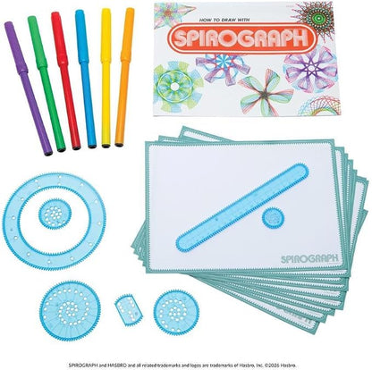 Spirograph Lunchbox – Arts and Crafts -Kids Toy - Art Supplies - Craft Supplies - Drawing Kit - Spiral Art - Classic Gear Design Kit - Case, Pens, Design Sheet Included, Ages 8+