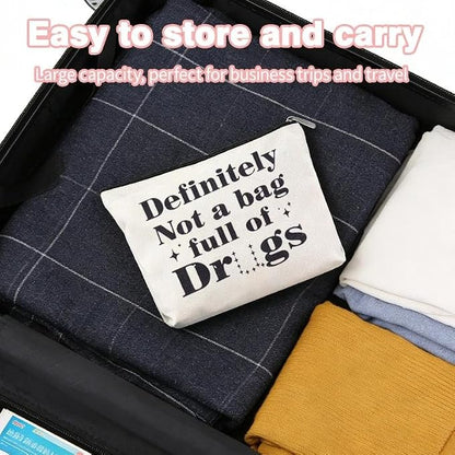 Drug Pouch Bag for Travel Small Medicine Pill Storage Bag Funny Emergency Pouch Medical Assistant Survival Bags Medication Bags for Camp Pharmacist Nurse Doctor Gifts Ideas for Women Men Med Pouches