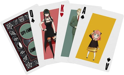 Bicycle Spy Family Collectible Standard 52 Deck of Cards, Poker Size, Anime Cartoon Gifts, Family & Kids Card Game Night