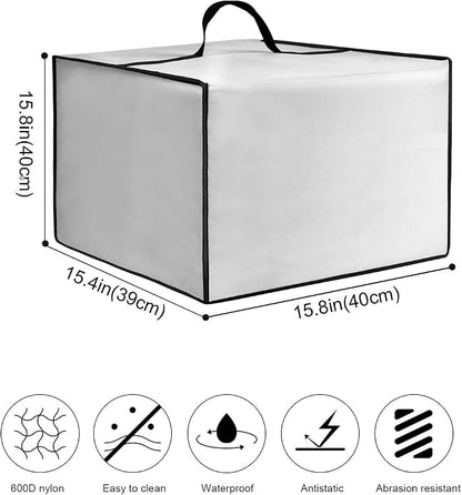 Espresso Machine Cover for BES870XL/ BES880BSS/BES876BSS Coffee Maker | Latte Maker Cover,Heavy Duty Heat-Resistant Waterproof Nylon Case for Espresso Machine (Silver)