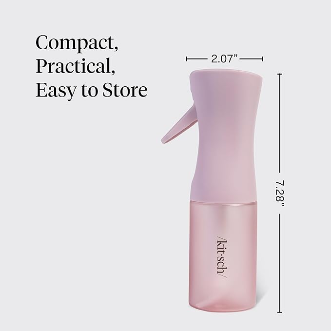 Kitsch Continuous Spray Bottle for Hair – Sheer Violet, 150ml | Fine Mister Spray Bottle & Water Spray Bottle – Recycled Hair Spray Bottle – Spray Bottles for Cleaning, Styling, & More