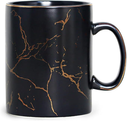 harebe 24 OZ Ceramic Extra Large Black Coffee Mug with Handle,Oversized Hot Tall Latte Mugs,Dishwasher Safe Big Capacity Giant Mug for Men Women