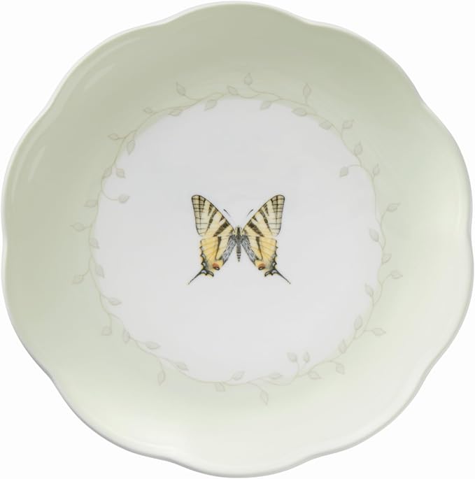 Lenox Dessert Plate Set, Lenox Butterfly Meadow Colors Collection 4-Piece Dessert Porcelain Plates Set, Service For 4, Dishwasher & Microwavable Plate, Small Plates, Home And Dining(Assorted, 4 Piece)