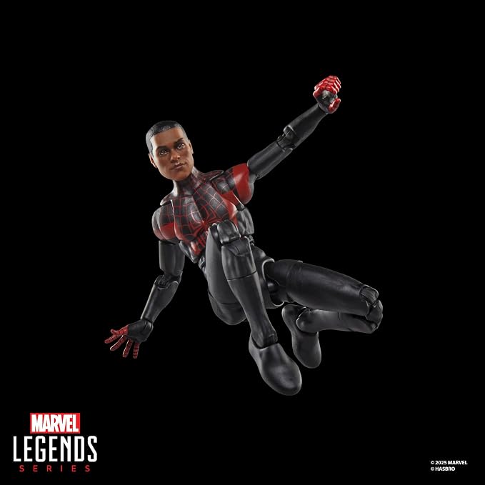 Marvel Legends Series Ultimate Miles Morales, Spider-Man Comics-Inspired Collectible 6-Inch Scale Action Figure with Character-Sized Comic Accessory
