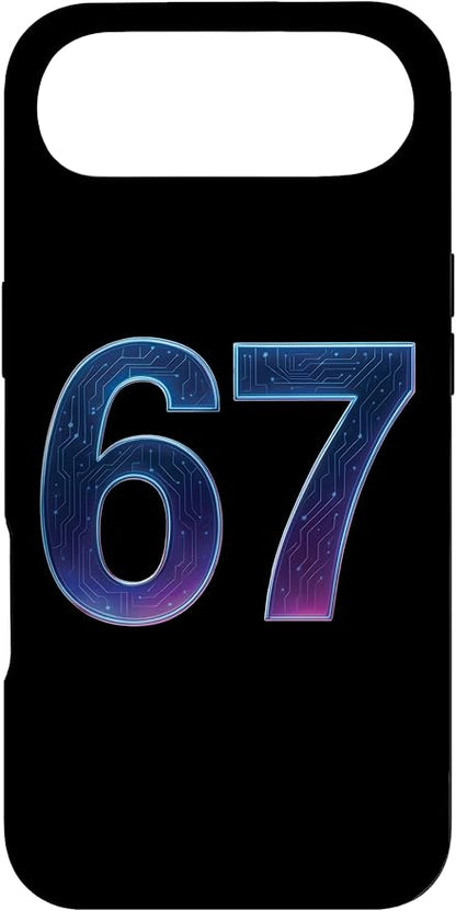 67 Meme Ai Quantum Number 67th Six Seven Tech Digital Future Case for iPhone Air